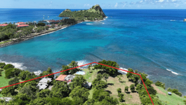 BEACHFRONT HOUSE AND LAND FOR SALE, CAP ESTATE, SAINT LUCIA