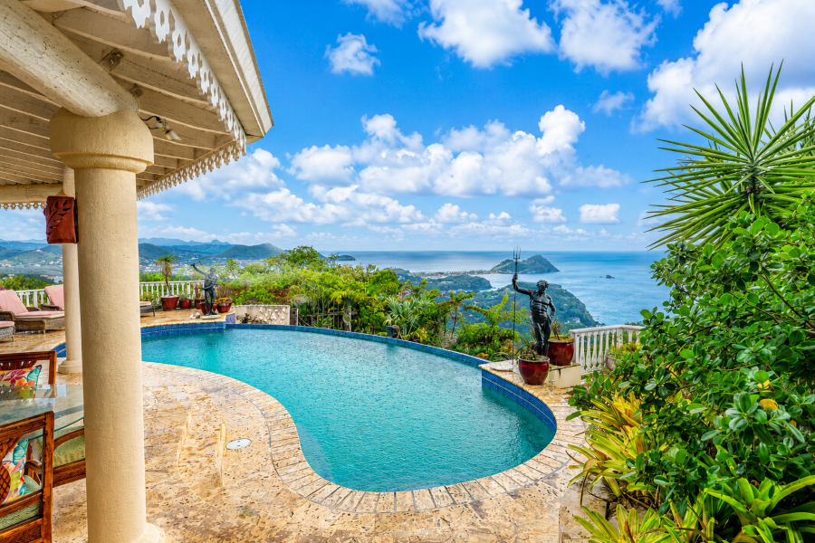 VILLA BUTTERFLY FOR SALE LOCATED AT MOUNT DU CAP, CAP ESTATE, SAINT LUCIA