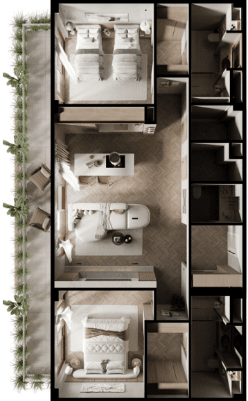 A’ ILA RESORTS BLUE ZONE RESIDENCES FOR SALE AT RODNEY BAY TWO-BED APARTMENT